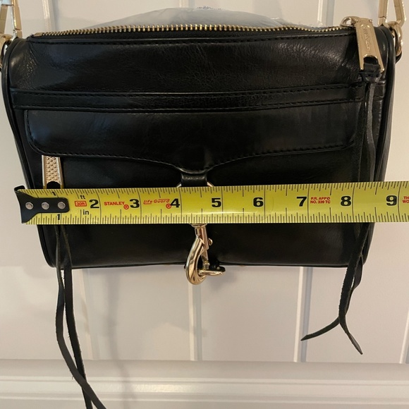 Rebecca Minkoff Mini Mac Black and Gold Bag - Picture 7 of 8